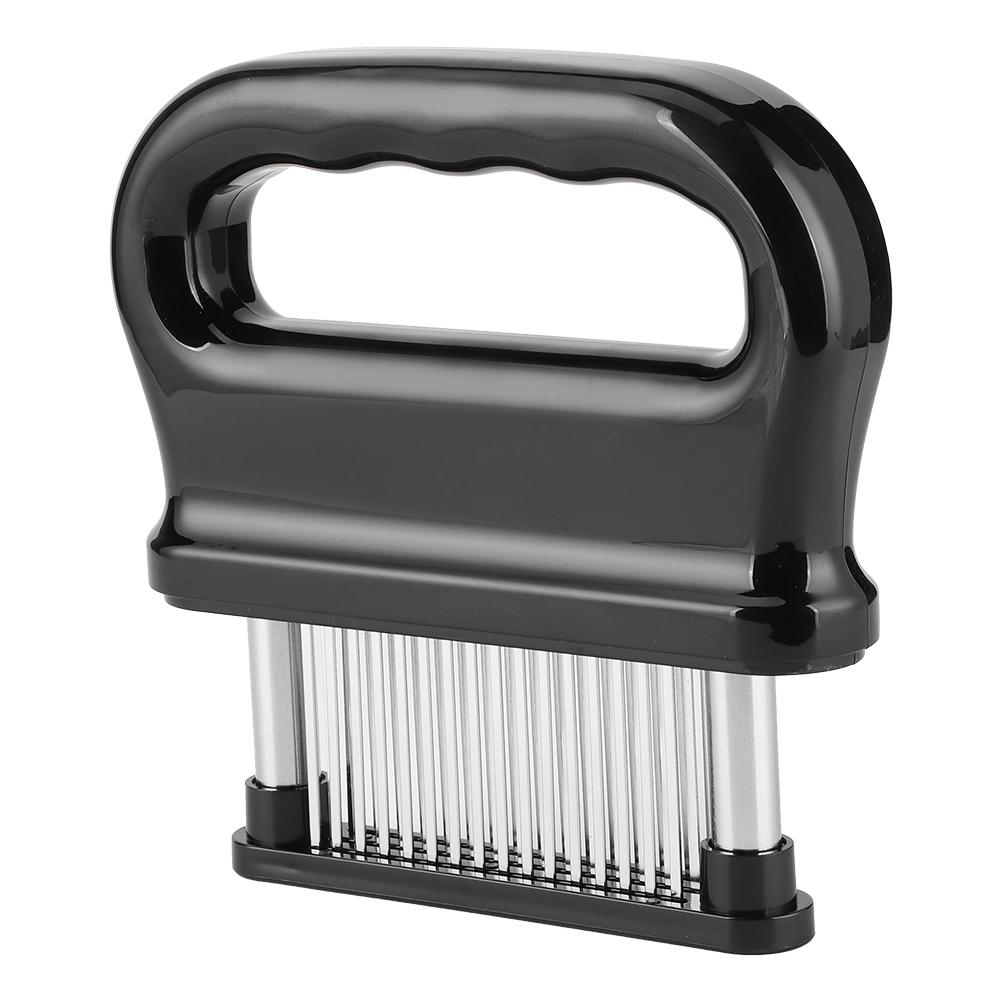 Черный инструмент для отбивания мяса с 48 иглами и ручкой, кухонный аксессуар для приготовления пищи