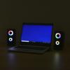 OHM AudioComm USB Powered Speaker with LED Illumination ASP-U170Z 03-0783