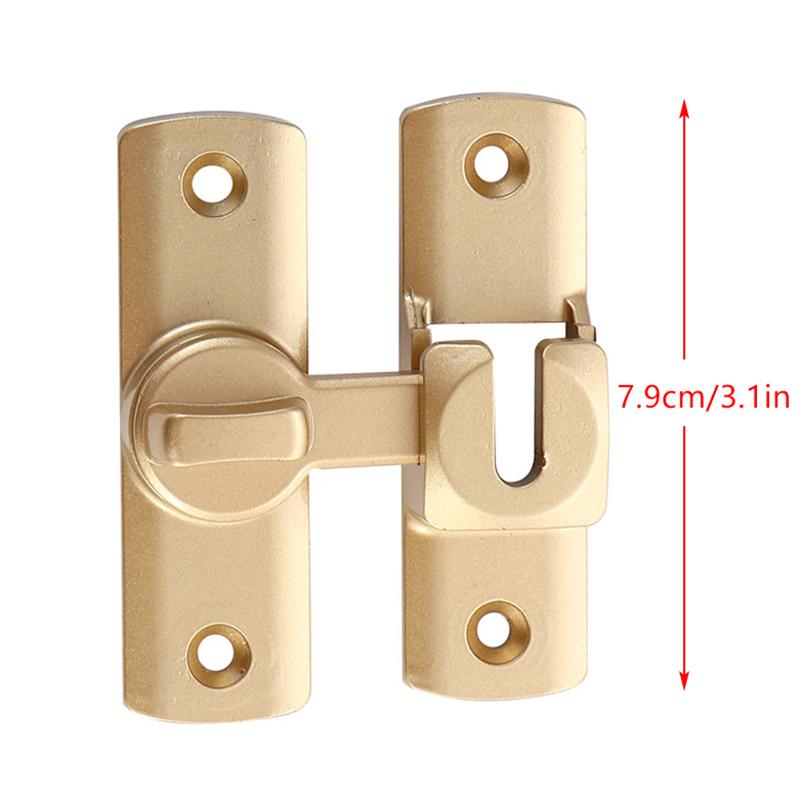 Punch-Free Hasp Latch Door Lock Black Cabinet Locks Kids Safety Lock Barn Door Sliding Door Anti-Pried Hook Lock Hardware
