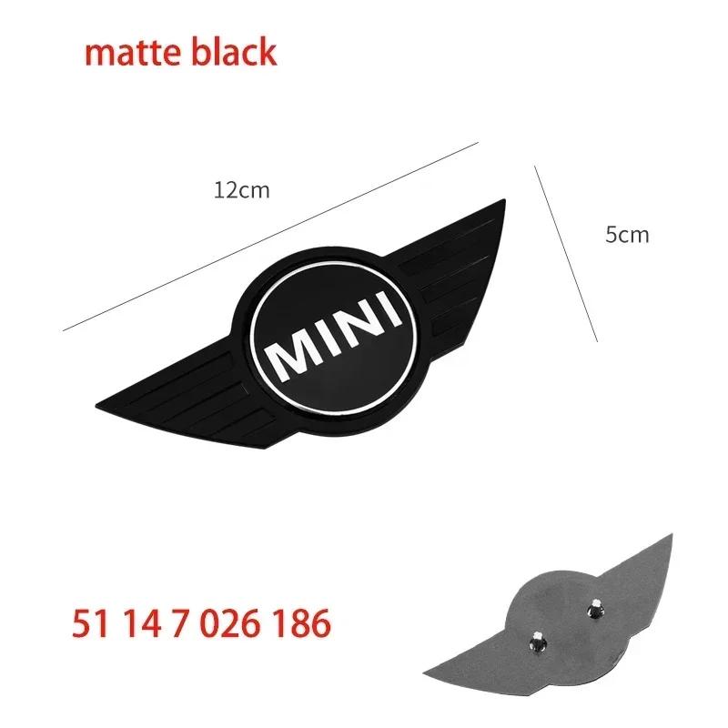 For BMW 1 W E82 ABS Car Rear Front Hood Emblem Badge Decoration Suitable for BMW Mini Cooper R55 R56 Replacement Logo Auto Styling Accessories