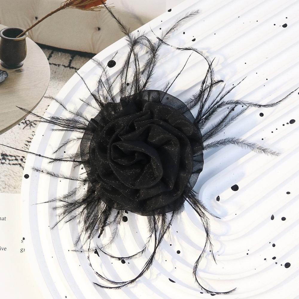 Natural Ostrich Plume Ostrich Feather Accessory DIY Garment Trimming Hairband Headpiece Making