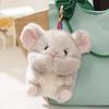 Hamster Pig Cow Plush Keychain Elephant Pig Rabbit Doll Plush Keyring  Schoolbag Ornaments