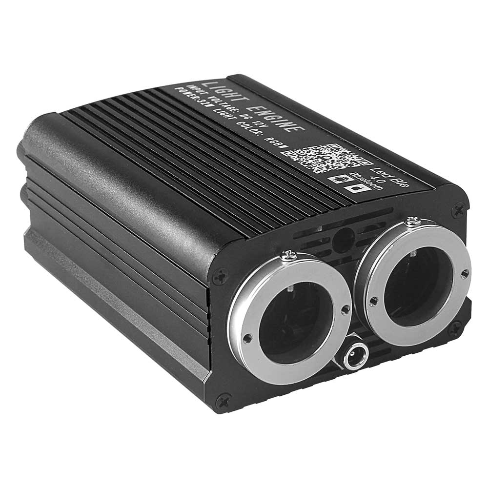 32 Вт Twinkle Dual port Fiber Optic Star Ceiling Kit с RGB Meteor effect APP Car Roof stars Fiber Optic Starry Sky Car Ceiling