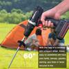 8Pcs Tent Stakes Heavy-Duty Metal Camping Stakes Threaded Anchors Set Up with Drill Hammer Superior Grip Tent Pegs On