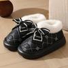 Plush Shoes Autumn and Winter Platform Bag Heel Cotton Shoes Pregnant Women Plush Warm Indoor Home Cotton Slippers