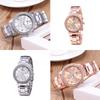Unisex Casual Stainless Steel Band Couple Watch Fashion Quartz Wrist Watches