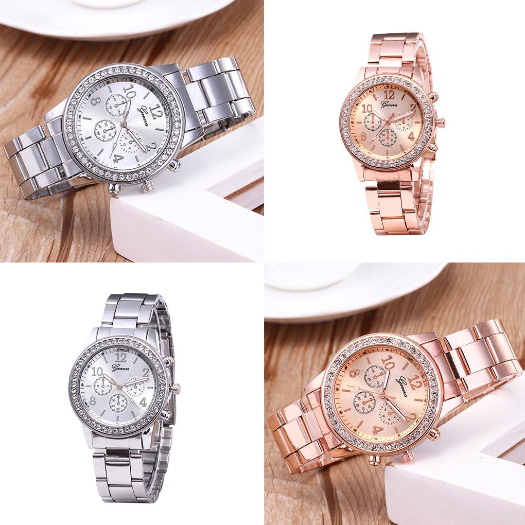 Unisex Casual Stainless Steel Band Couple Watch Fashion Quartz Wrist Watches