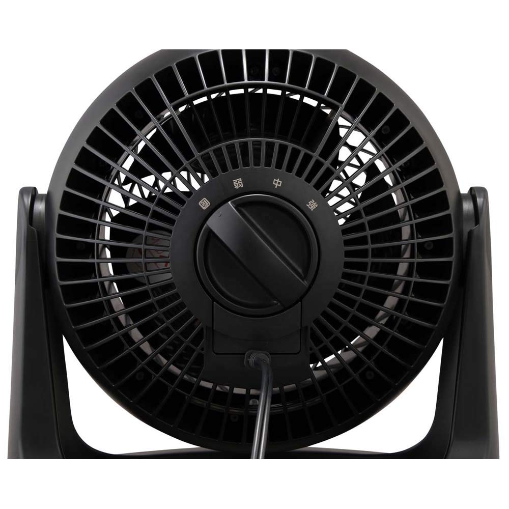 IRIS OHYAMA 8 tatami Matte Fixed Powerful Black Circulator, Quiet, mats, Macaron, design, swivel, airflow, Compact, PCF-MKM15N-B,