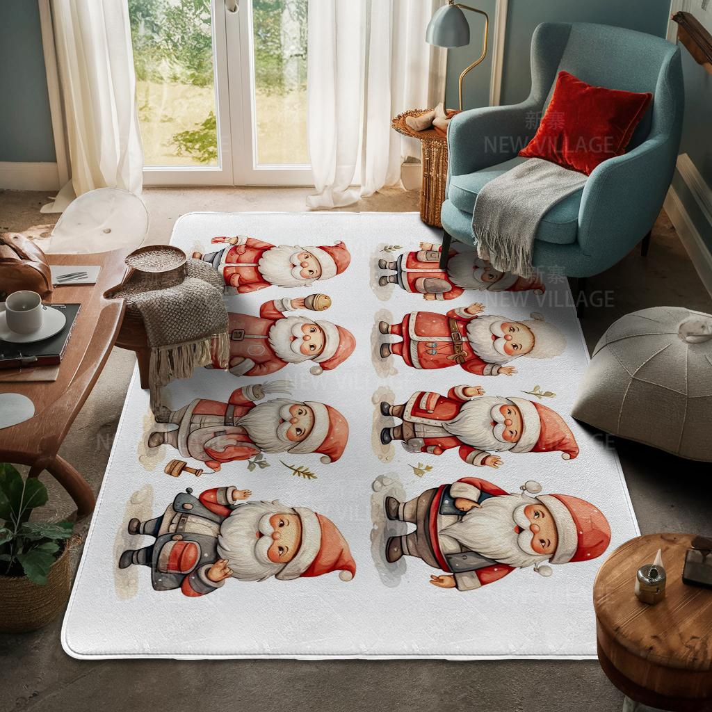 Ковер у входа в дом Домашний коврик у двери Гостиная Ванная Комната Ноги ванная комната Нескользящие коврики с водопоглощением для ванной Счастливого Рождества зима