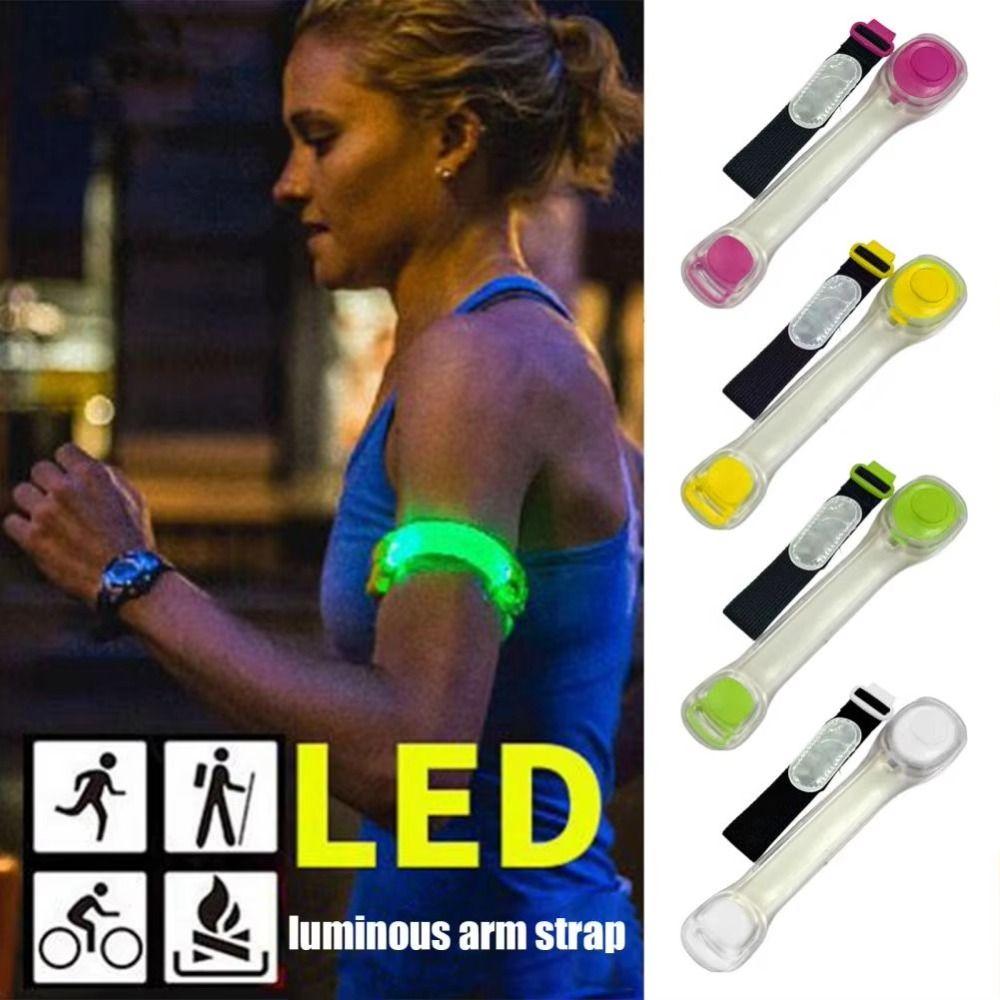 Wearable LED Light Up Armband Glow The Dark Running Arm Belt  Running Walking Cycling