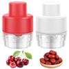 2 Pcs Cherry Pitter Press Type 7 Cherries Seed Remover Portable Cherry Pitter Tool Pit Remover Multifunctional Cherry Core