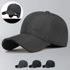 Men's Winter Thick Baseball Cap Embroidered Coldproof Ear Protectors Outdoor Warm Cap