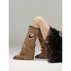 Meng Ziyi's Same Retro Square-headed Western Cowboy Boots Versatile Thick-heeled Trouser Tube Boots Niche Design Thin Boots
