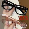 2Pcs Fashion Square Glasses For Women Classic Blue Light Blocking Men Daily Life Stylish Brand Designer Eyewear