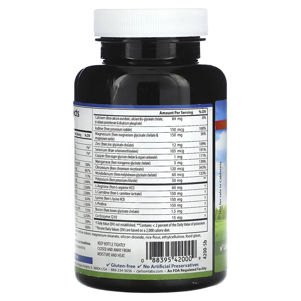 Cardio Complete, Расширенный сердечно-сосудистый мультивитамин, 90 таблеток