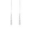 Banyan Tree S925 Silver Simple Long Tassel Earrings for Women - 2024 Trendy