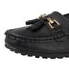 Boulevard Womens/Ladies Action Leather Tassle Loafers