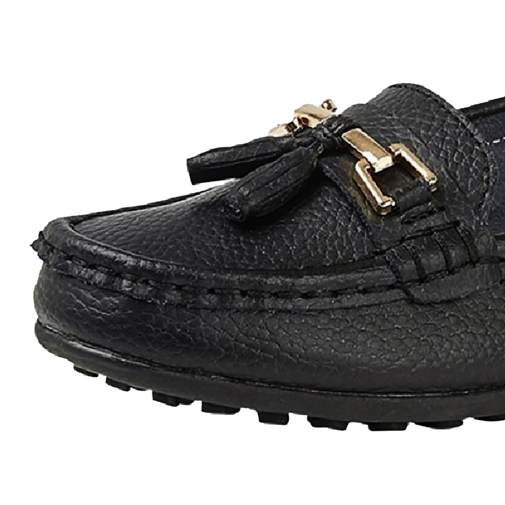 Boulevard Womens/Ladies Action Leather Tassle Loafers