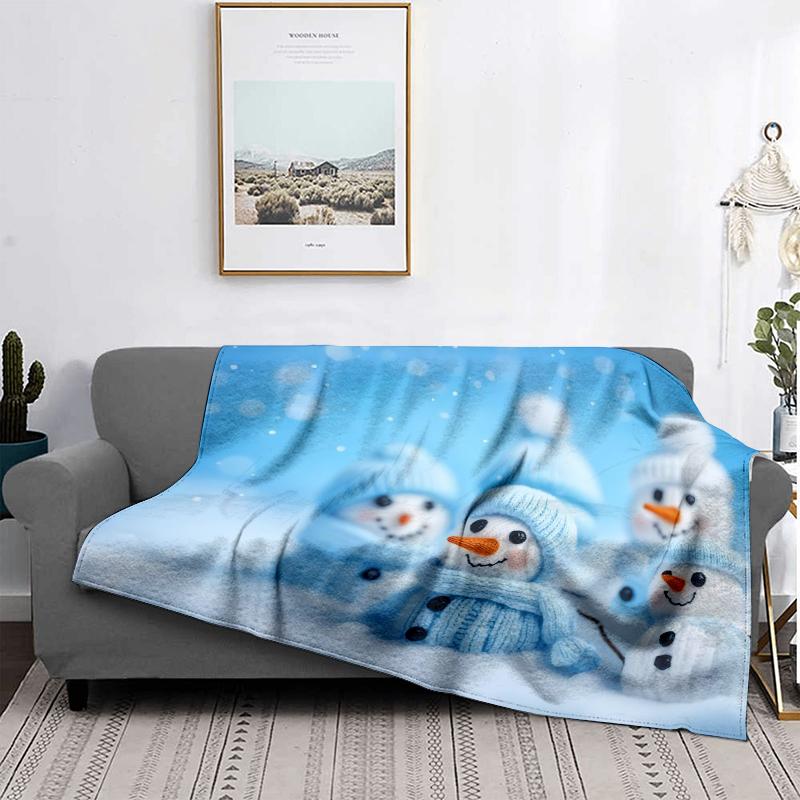 Home Decoration Plush Throw Sofa Blanket Bedspread Bed Fluffy Soft Blankets Decor Plaid Modern Halloween Merry Christmas Winter