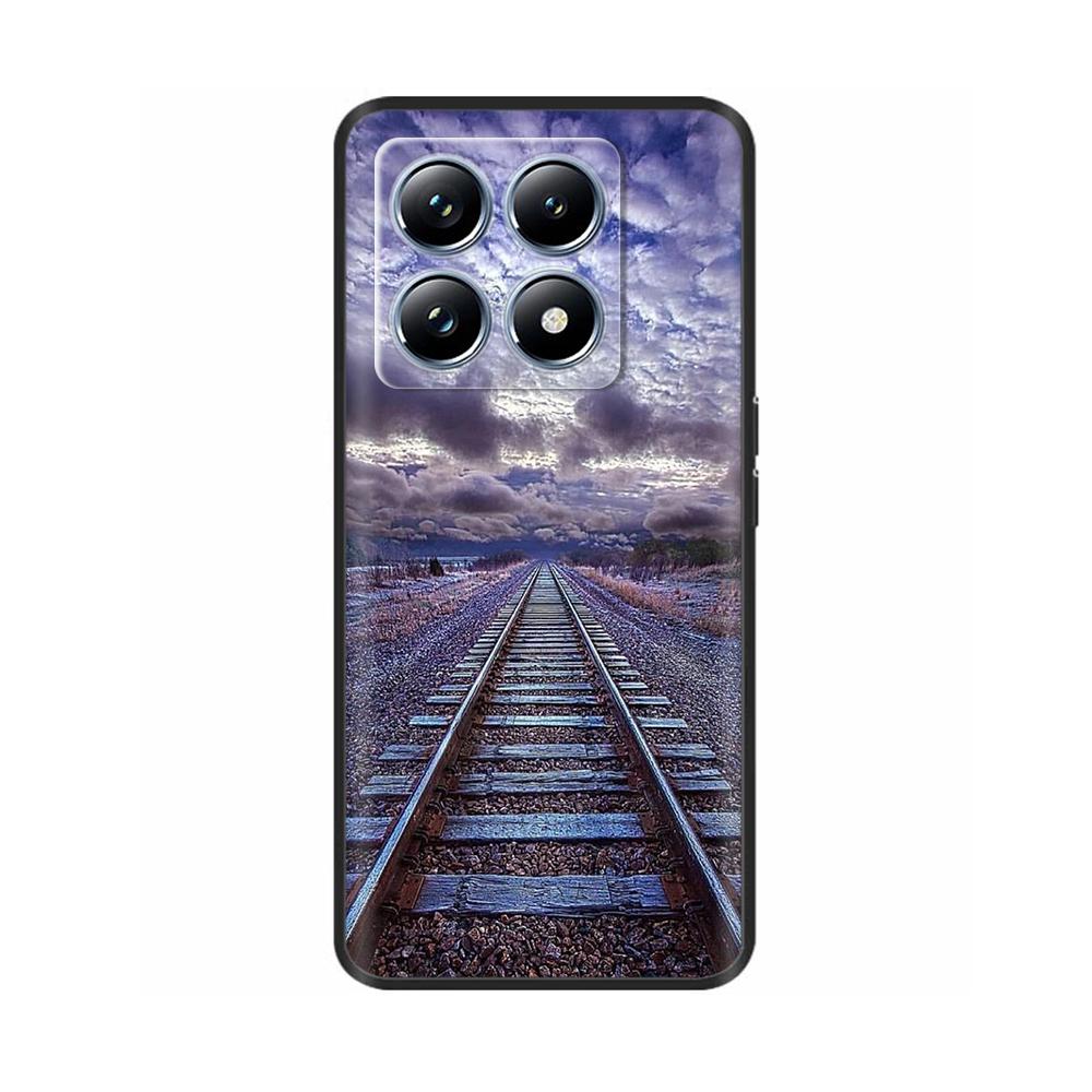 Для Xiaomi Mi 14T Pro Чехол Мягкий Жидкий Силикон Защита Задняя Крышка для Xiaomi 14T Pro Mi14T 5G Чехлы Расписные Мультяшные Фундас