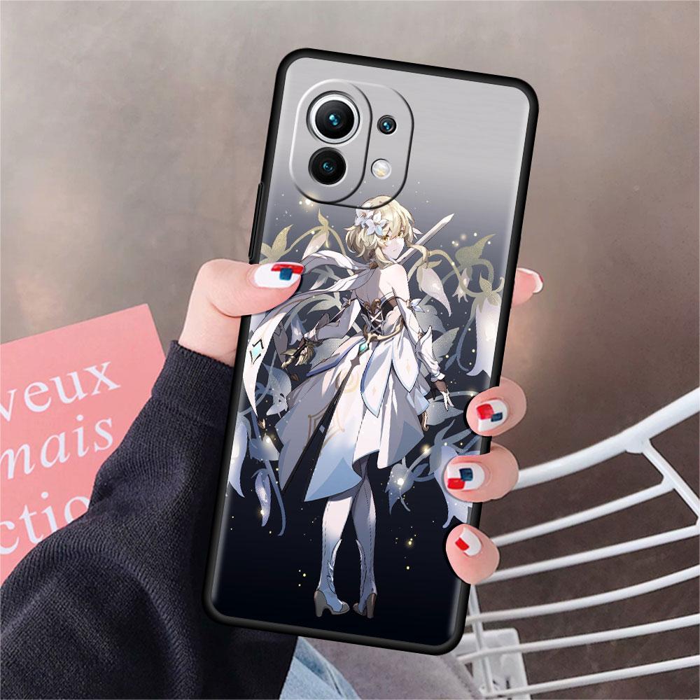 Чехол Girl Genshin Impact Funda для Xiaomi Mi 11 Lite 5G NE 11T Pro 10T 9T Note 10 12 12X 12S, ультрамягкий силиконовый чехол для телефона