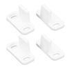 2Set Barn Door Stopper Carbon Steel Plastic White Hardware Accessories Fit for Dormitory Hotel Cabinet