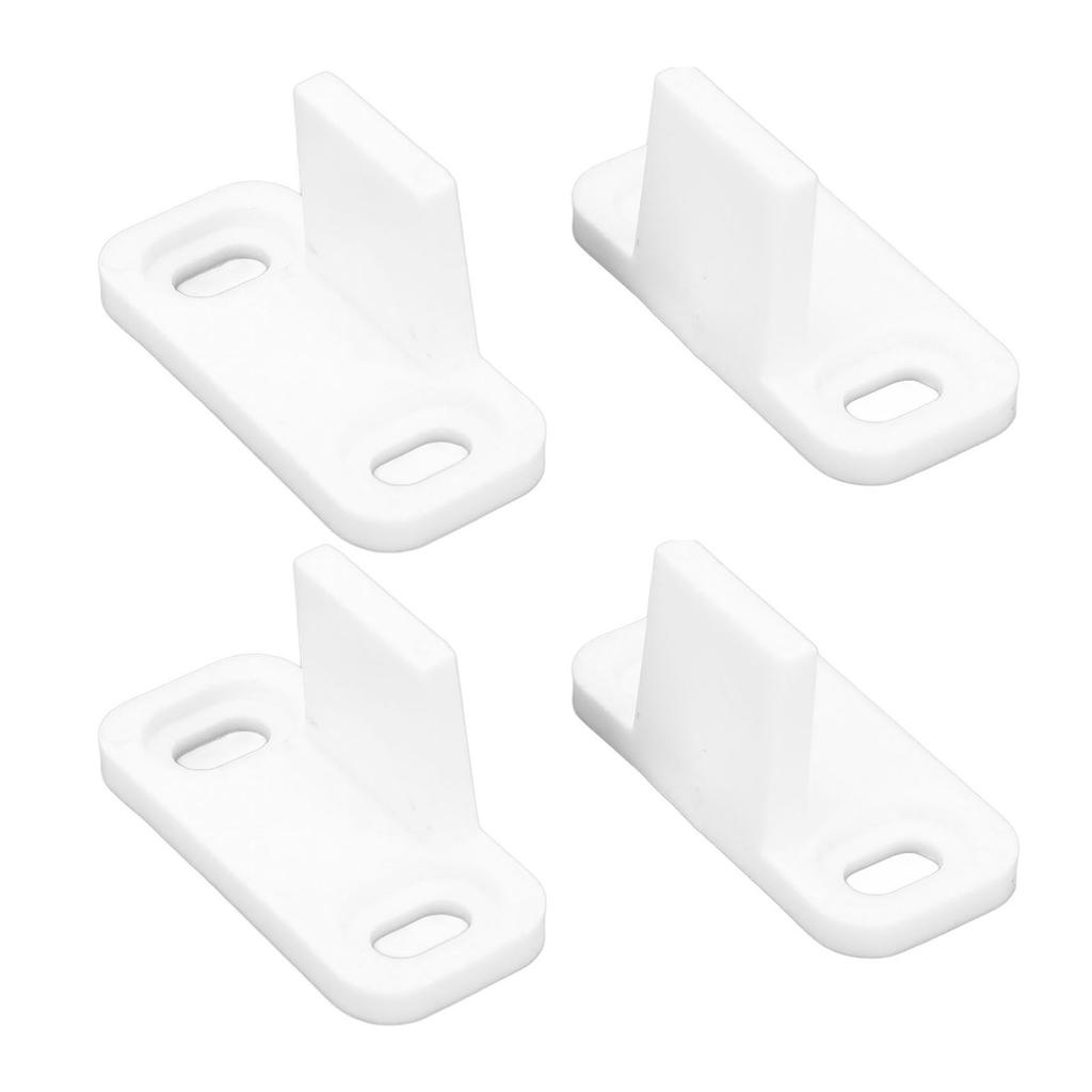2Set Barn Door Stopper Carbon Steel Plastic White Hardware Accessories Fit for Dormitory Hotel Cabinet
