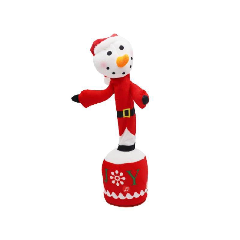 Рождественский Снеговик Волшебник Танцующий Поющий Плюшевая Игрушка - Веселый и Уникальный Подарок Для Детей и Семьи!