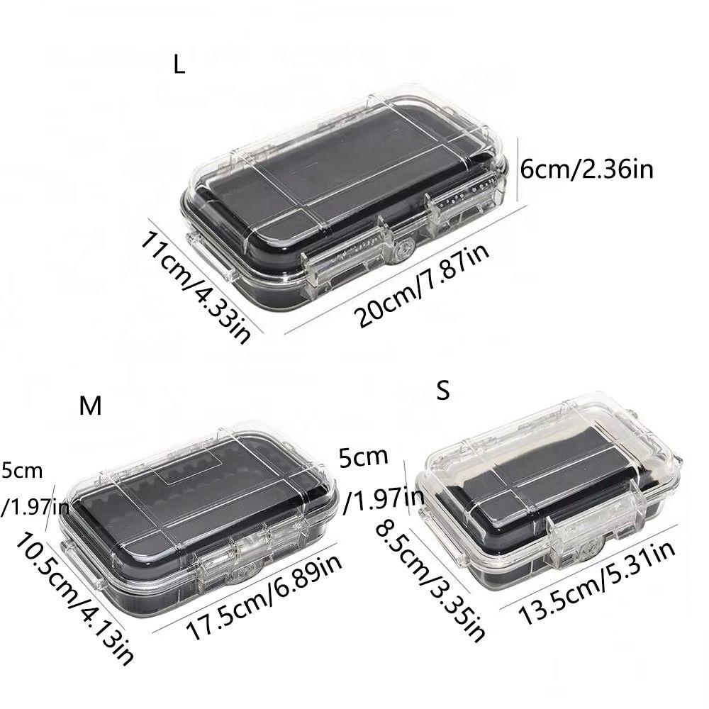 Portable Waterproof Tool Dry Case Shockproof Hard Carry Toolbox Durable Sealed Safety Box  Camping