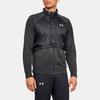 Under Armour Pick Up The Pace Solid Color Spliced Zip Collar Jacket Men Jacket Black 1317478-019