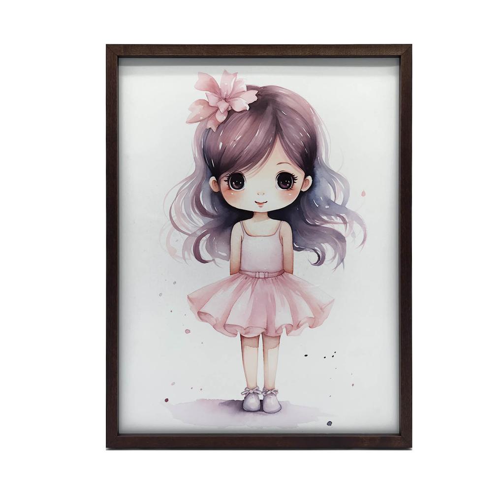 Mała Księżniczka Mała Księżniczka, 30X40 Cm, Rama Aluminiowa Złota, Papier Matowy 230 Gsm