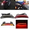 Motorcycle Chopped Fender Edge Tail Light Smoke Lens LED Red Stop Brake Rear Tail Light for Harley Sportster XL 883N