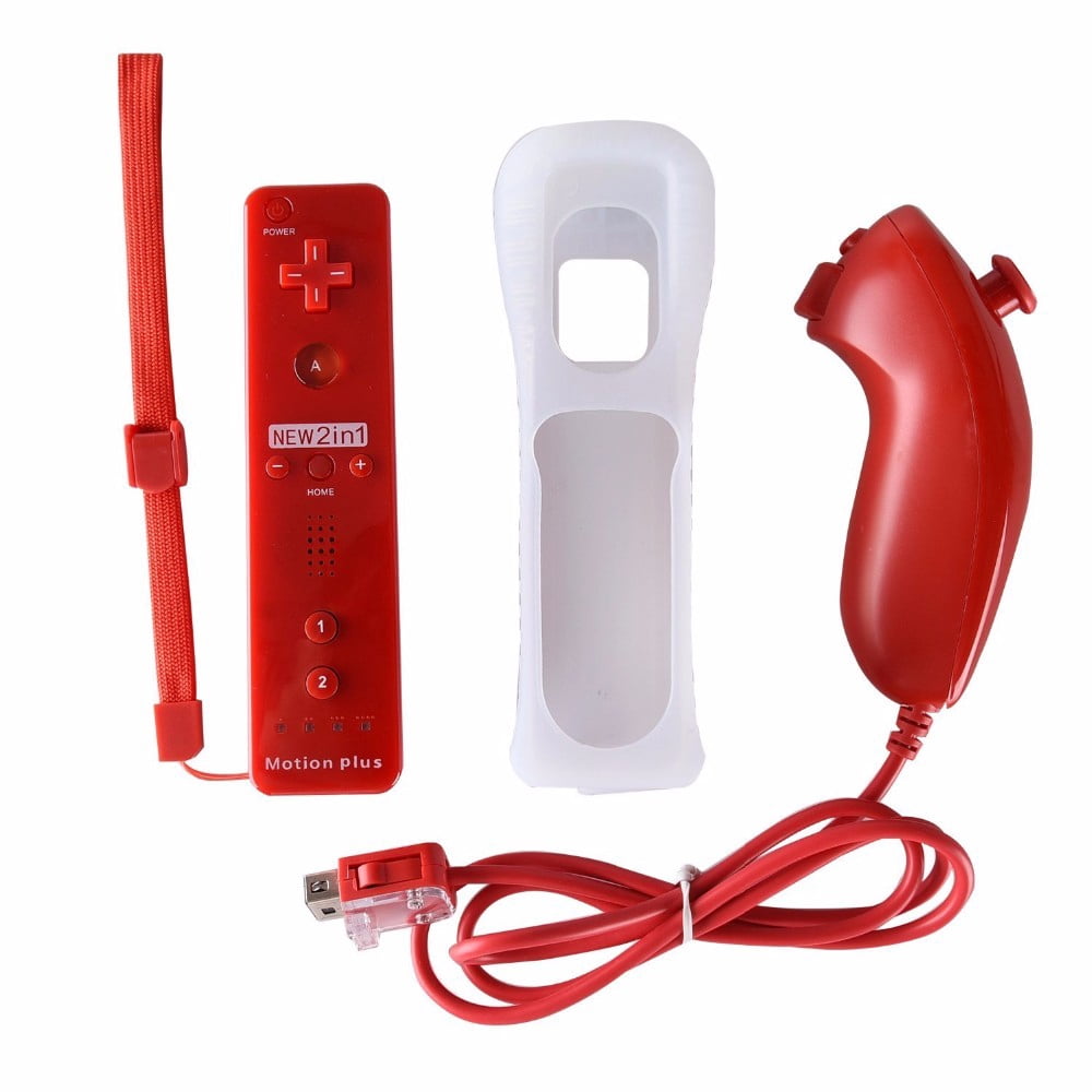 wii two-in-one handle with built-in accelerator blue straight handle blue curved handle built-in accelerator