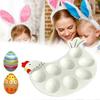 Deviled Egg Platter Tray Rooster Shape Easter Egg Tray Large Capacity