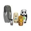Wooden Animal Nesting Dolls 5 Layer Russian Nesting Dolls Gift for Kids Adults