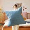 60x60/80X80CM Soft Chenille Large Square Pillow Cover Sofa Cushion Living Room Back Bedside Cushions Case Protector Solid Color