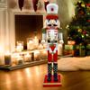 Christmas Nutcracker Figurine Decorative Statue Arts Crafts Creative Puppet Tabletop Ornament for