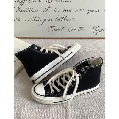 Новый продукт горячая распродажа новая классика высокие парусиновые кеды повседневные кеды на платформе 1609