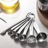 7 шт./компл. мерная ложка с выравнивателем точного измерения, набор мерных ложек для специй из нержавеющей стали для выпечки и приготовления пищи