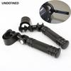 Motorcycle Pegs Black 25mm 32mm Crash Bar Highway Footpegs Footrests Clamp O-Ring Mount for Harley Kawasaki Honda Suzuki