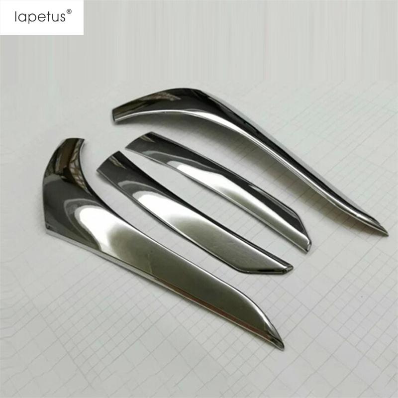 4 шт. ABS Хромированные аксессуары для Mitsubishi Outlander 2015 - Задние фонари Лампа Накладка на веки Накладка на брови Комплект накладок