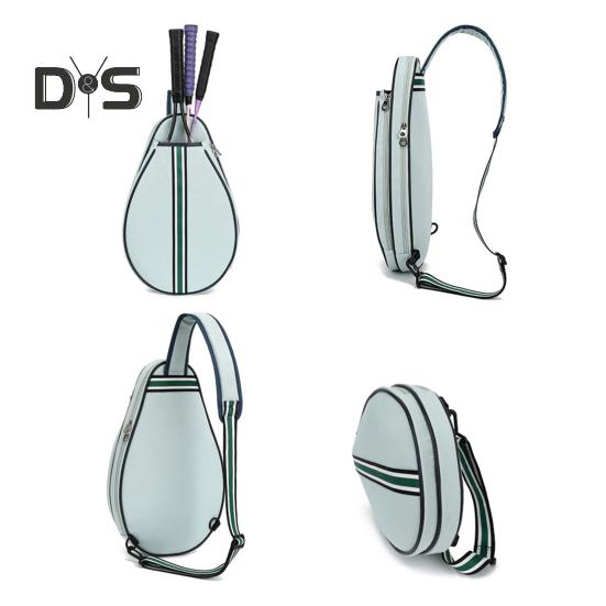 Теннисная сумка Большая вместимость Теннисный рюкзак с лямкой через плечо Водонепроницаемая сумка для ракеток через плечо для тенниса, бадминтона, пиклбола