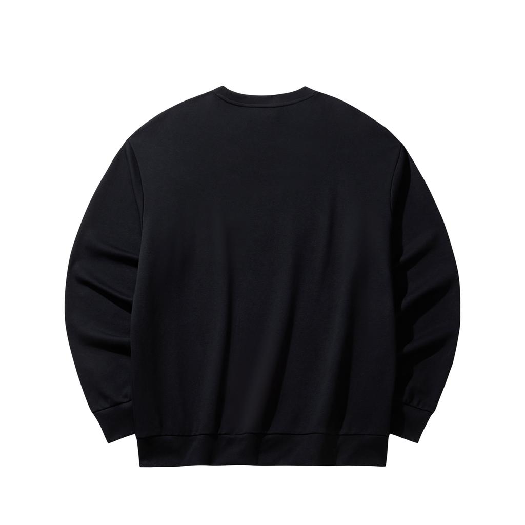 Anta Серия Lifestyle Модный Повседневный Свободный Удобный Кампус Универсальный Спортивный Пуловер Худи Унисекс Толстовки Черный 972618704-5