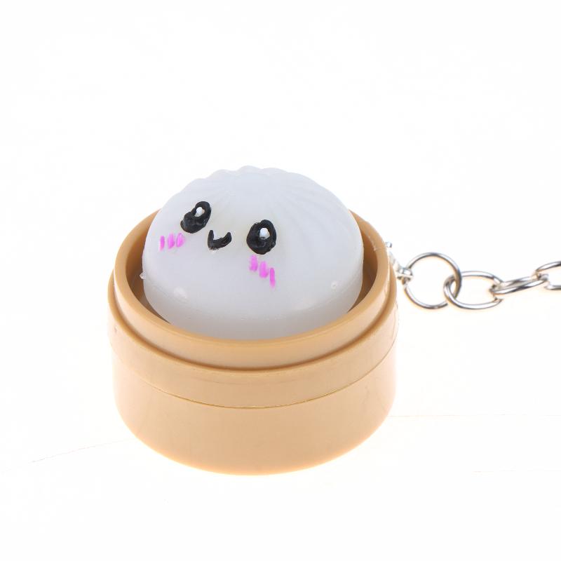 Милые Kawaii Мини Паровые Булочки Сжимающиеся Брелки С Мягким Дизайном Для Снятия Стресса Идеально Подходят Для Украшения Рюкзака Подарки На Вечеринку Детские Подарки