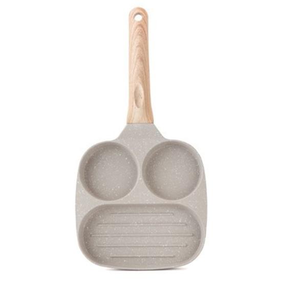 Сковорода с 4 отверстиями, антипригарное покрытие, сковорода для омлета, стейка, утолщенное дно, посуда для приготовления завтрака, сковорода для яиц, бургеров