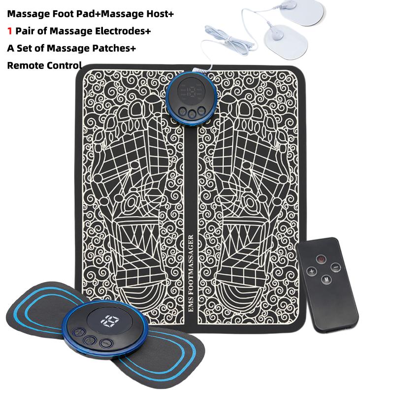 EMS Массажная подушка для ног Электрическая складная массажная подушка с USB-зарядкой EMS