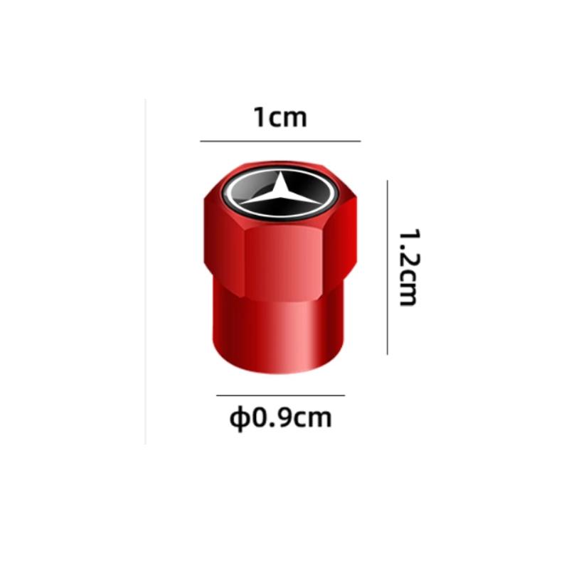 4pcs Car Tire Valve Caps Emblem metal Cap Case For Mercedes Benz B/C/E/S Class A Class C200L GLC GLE CLA Accessories Car Styling WE11