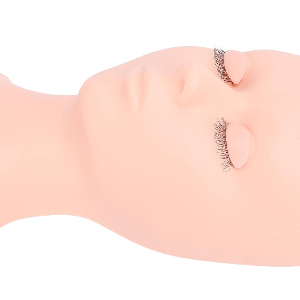 Головка манекена для ресниц, сменная силиконовая голова для ресниц, модель для практики, однослойное веко