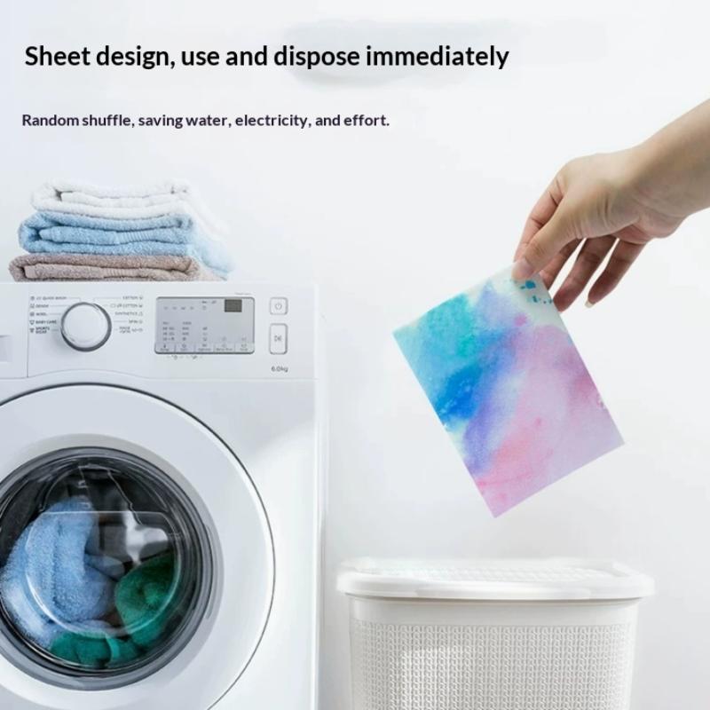 30/50/100Pcs Laundry Color Absorbing Paper Anti Dyeing Color Catcher Sheets For Washing Machine