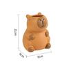 Cartoon Capybara Pen Holder Tabletop Storage Interesting Capybara Pencil Storage Box Multi-Functional Cosmetic Organizer